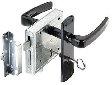 GAH-Alberts Kastenschloss SB-verpackt Stahl roh, Oberfläche: verzinkt Riegelausschluss 12 / 24 mm Nuss 8 x 8 mm - 